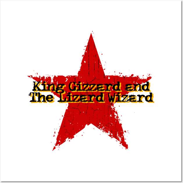 best vintage star King Gizzard and The Lizard Wizard Wall Art by BerduaPodcast